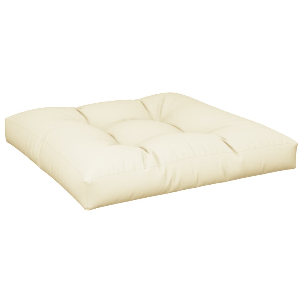 Jastuk za palete krem 80 x 80 x 12 cm od tkanine