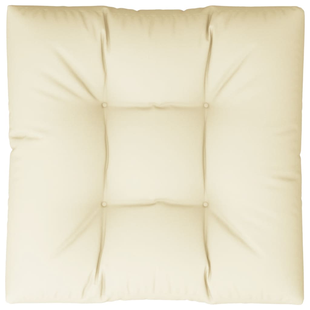 Jastuk za palete krem 80 x 80 x 12 cm od tkanine