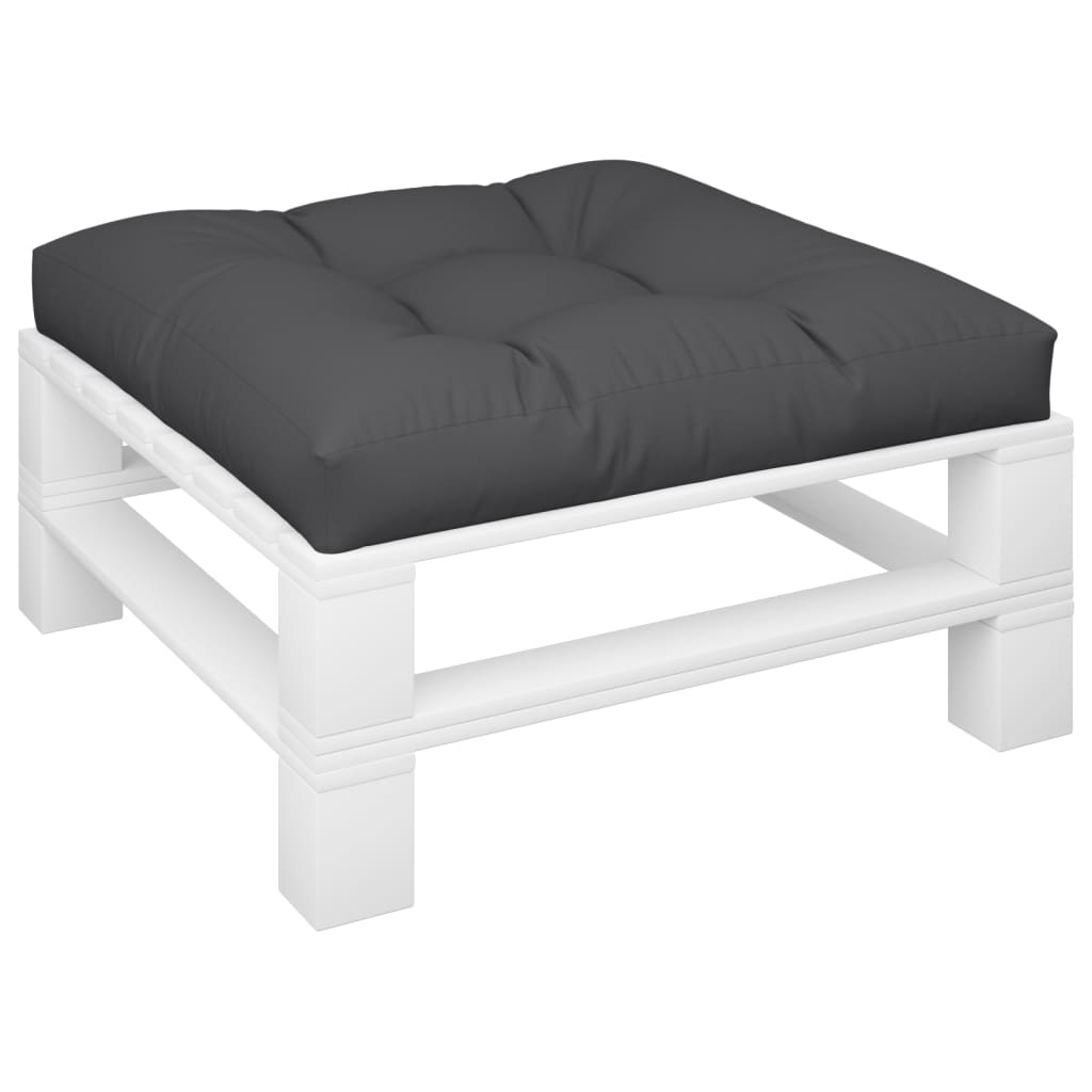 Jastuk za palete crni 80 x 80 x 12 cm od tkanine