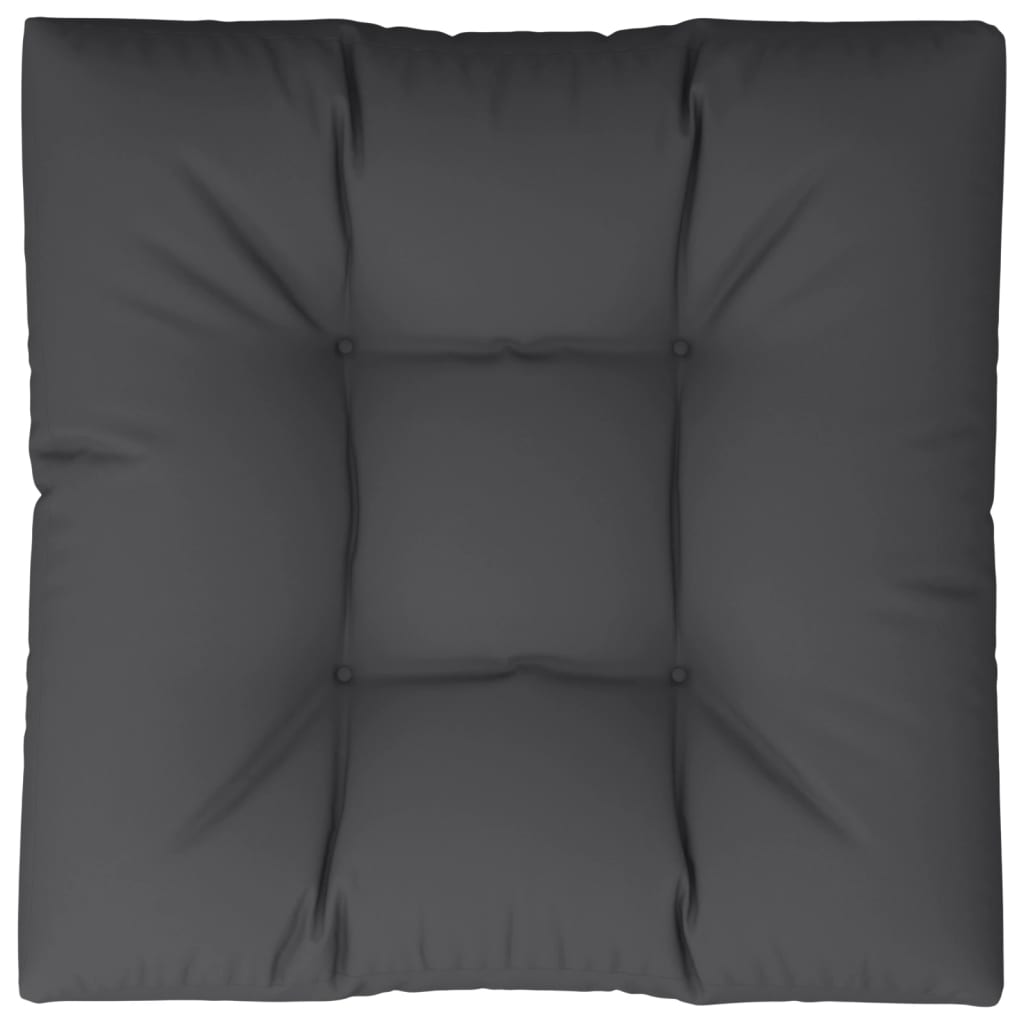 Jastuk za palete crni 80 x 80 x 12 cm od tkanine