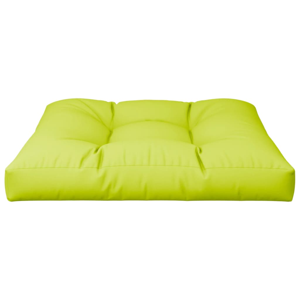 Jastuk za palete jarkozeleni 80 x 80 x 12 cm od tkanine