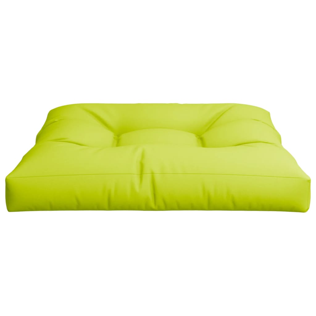 Jastuk za palete jarkozeleni 80 x 80 x 12 cm od tkanine