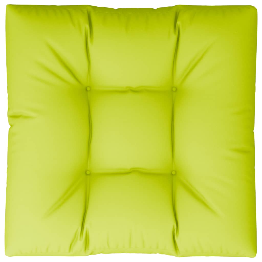 Jastuk za palete jarkozeleni 80 x 80 x 12 cm od tkanine
