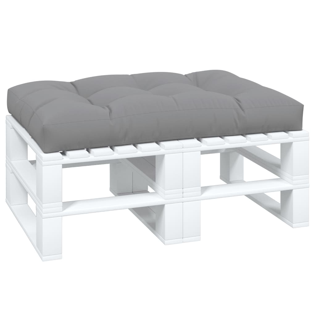 Jastuk za palete sivi 120 x 80 x 12 cm od tkanine