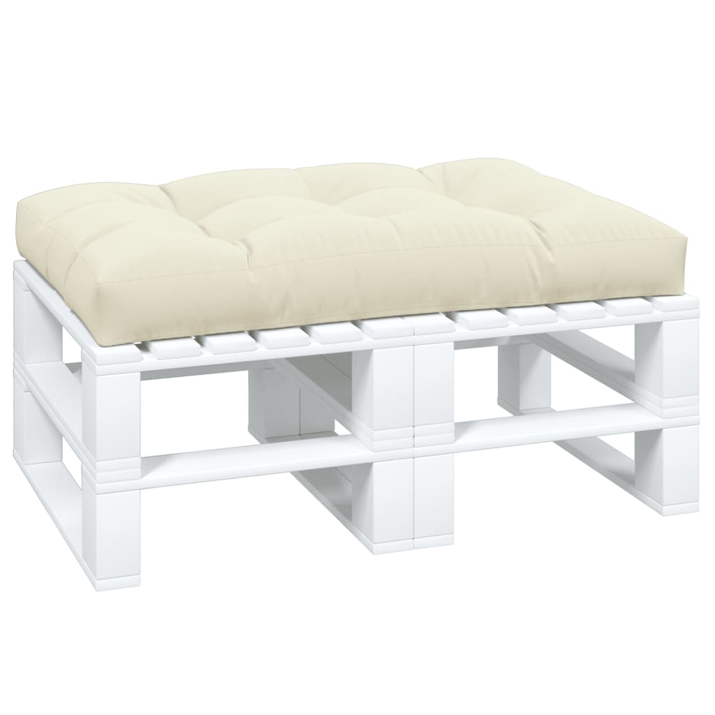 Jastuk za palete krem 120 x 80 x 12 cm od tkanine