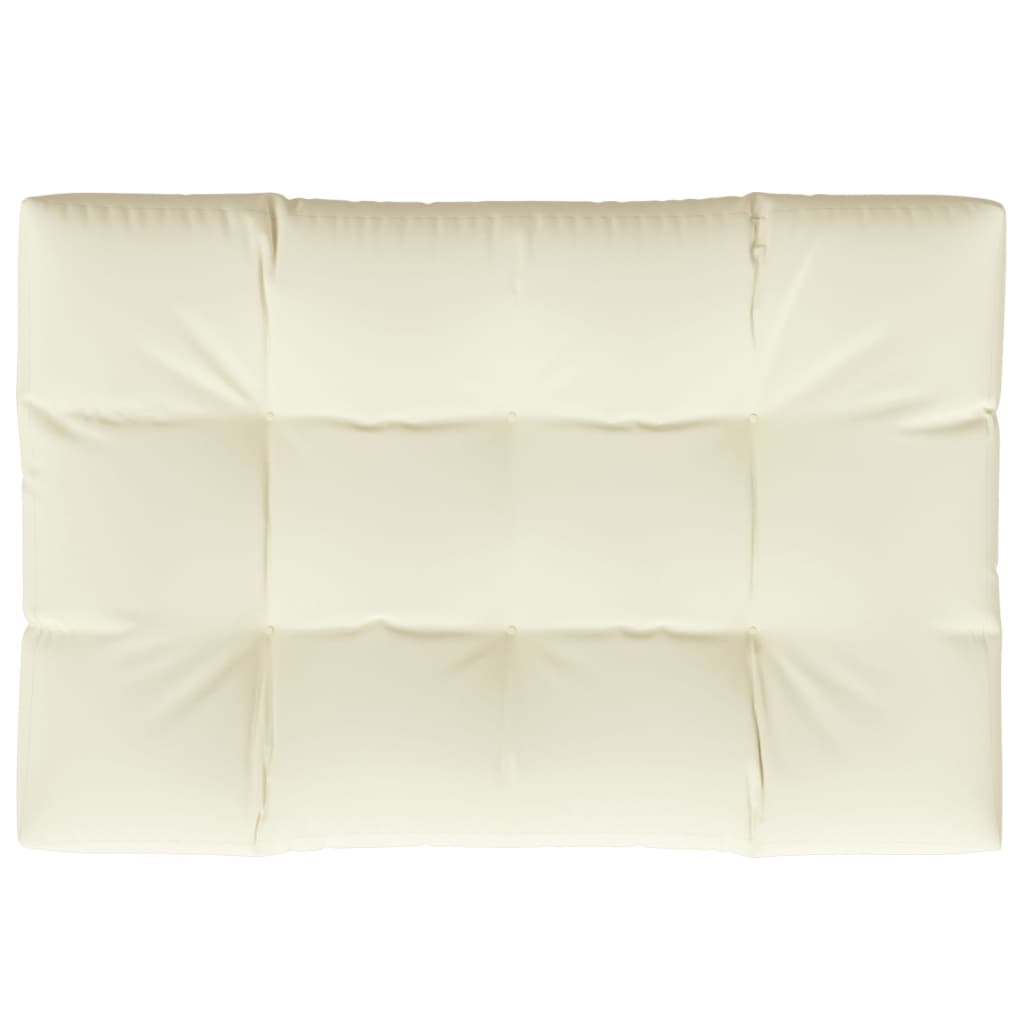Jastuk za palete krem 120 x 80 x 12 cm od tkanine