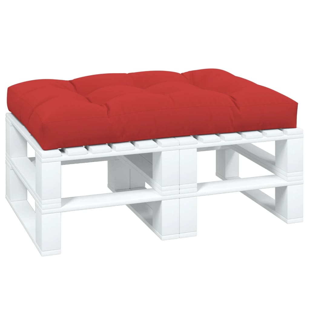 Jastuk za palete crveni 120 x 80 x 12 cm od tkanine