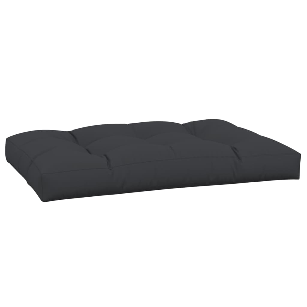 Jastuk za palete crni 120 x 80 x 12 cm od tkanine