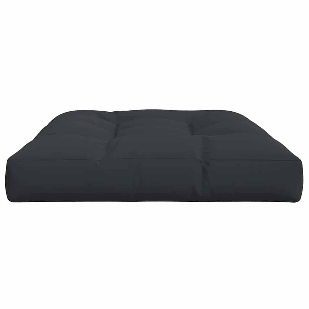 Jastuk za palete crni 120 x 80 x 12 cm od tkanine