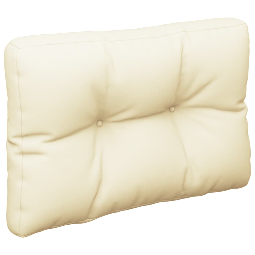 Jastuk za palete krem 50 x 40 x 12 cm od tkanine