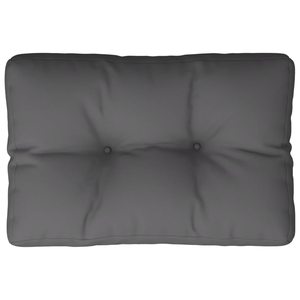 Jastuk za palete antracit 60 x 40 x 12 cm od tkanine