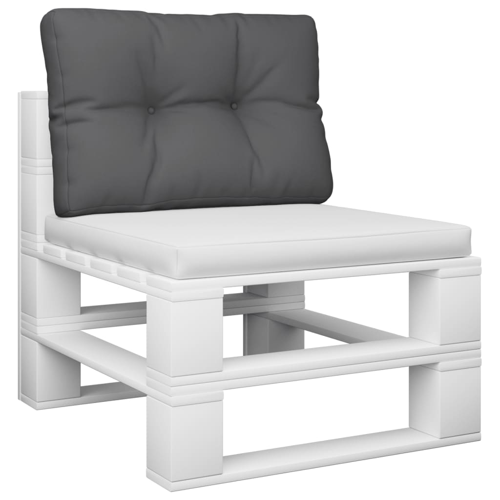 Jastuk za palete antracit 60 x 40 x 12 cm od tkanine