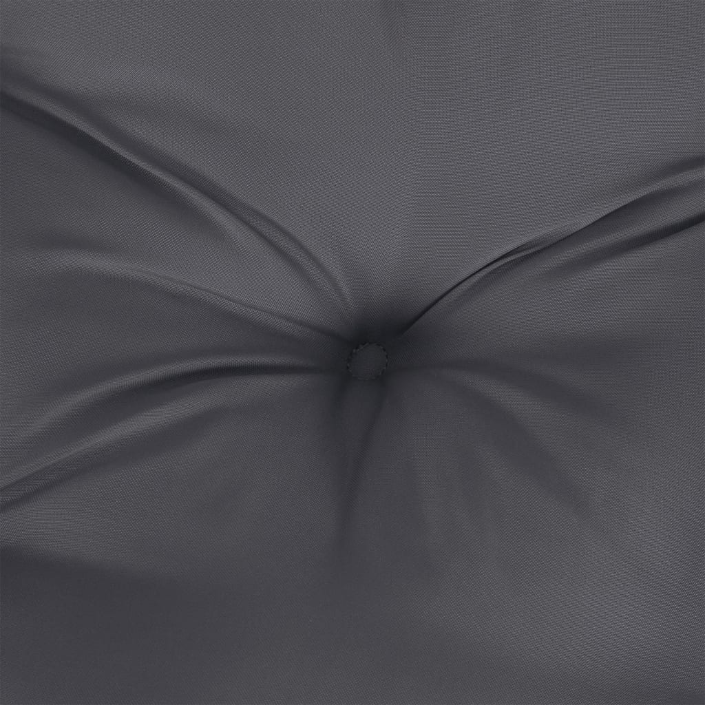 Jastuk za palete antracit 60 x 40 x 12 cm od tkanine