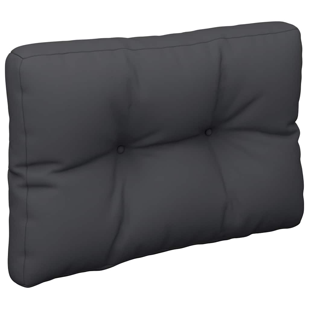 Jastuk za palete crni 60 x 40 x 12 cm od tkanine