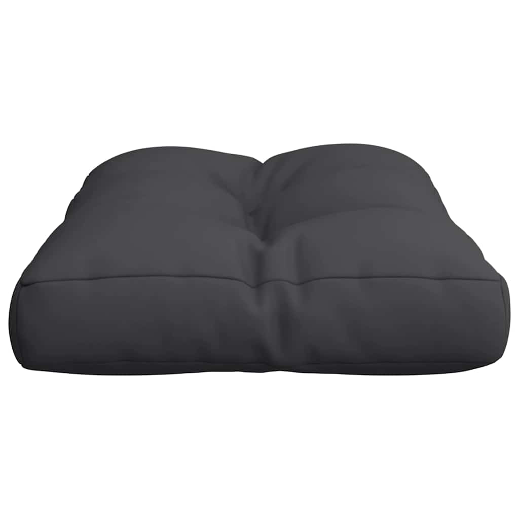 Jastuk za palete crni 60 x 40 x 12 cm od tkanine
