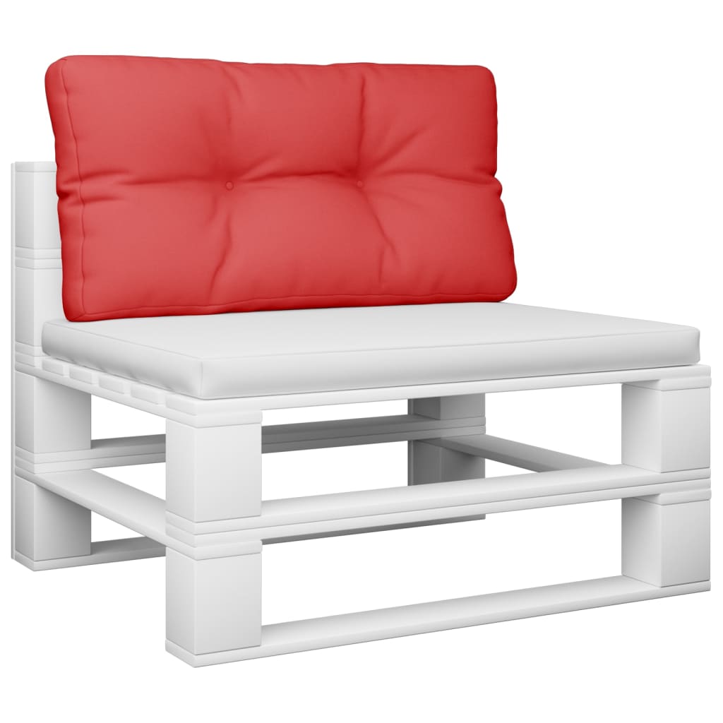 Jastuk za palete crveni 70 x 40 x 12 cm od tkanine