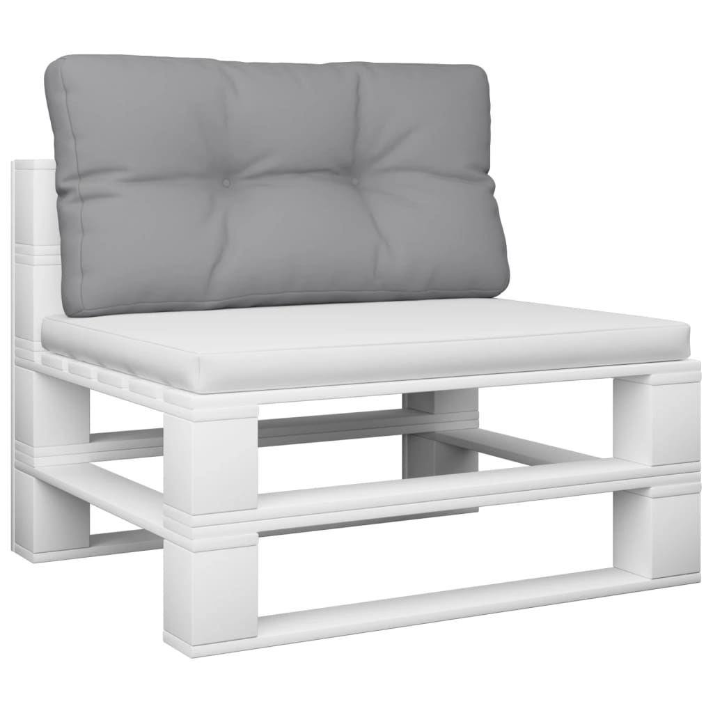 Jastuk za palete sivi 80 x 40 x 12 cm od tkanine