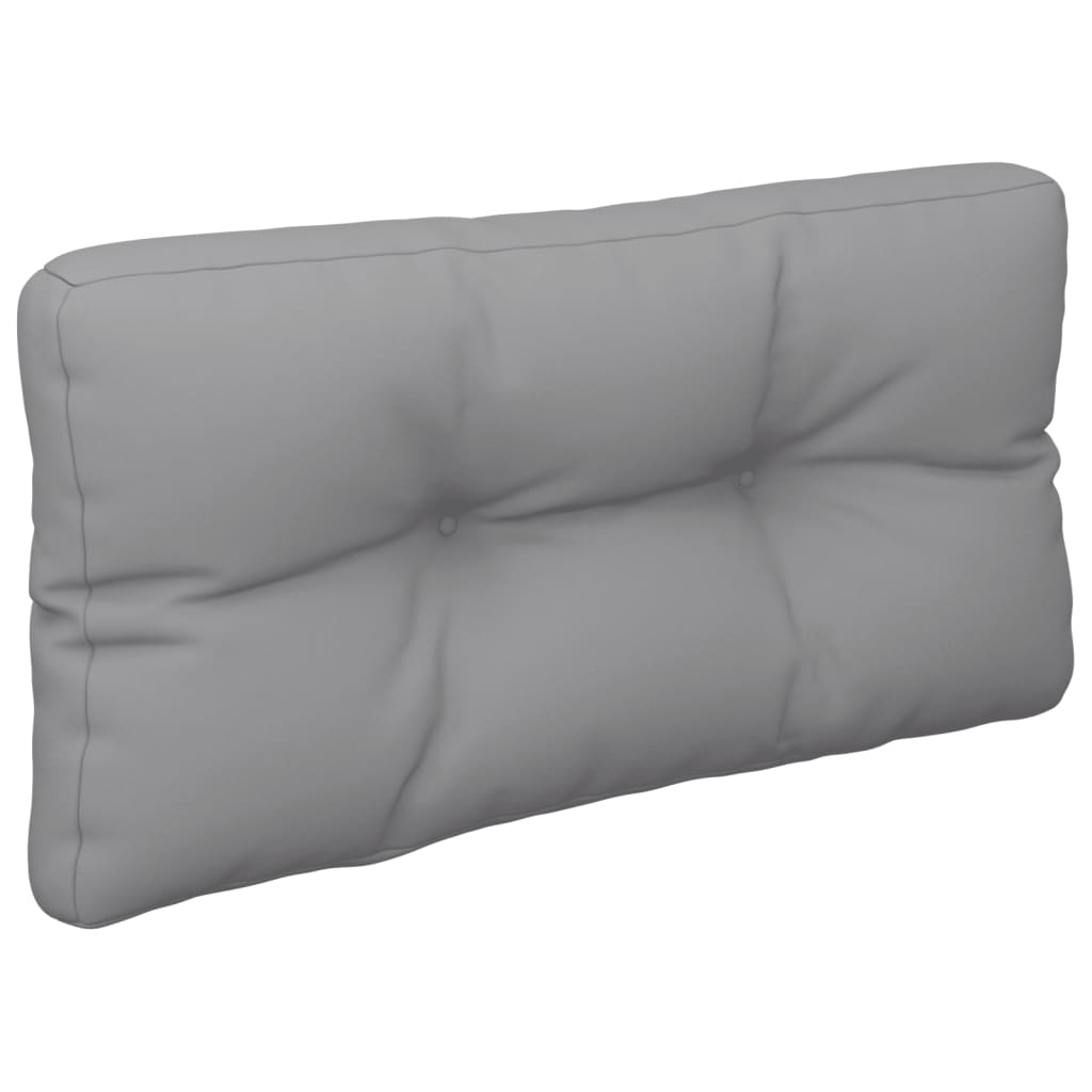 Jastuk za palete sivi 80 x 40 x 12 cm od tkanine