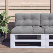 Jastuk za palete sivi 80 x 40 x 12 cm od tkanine