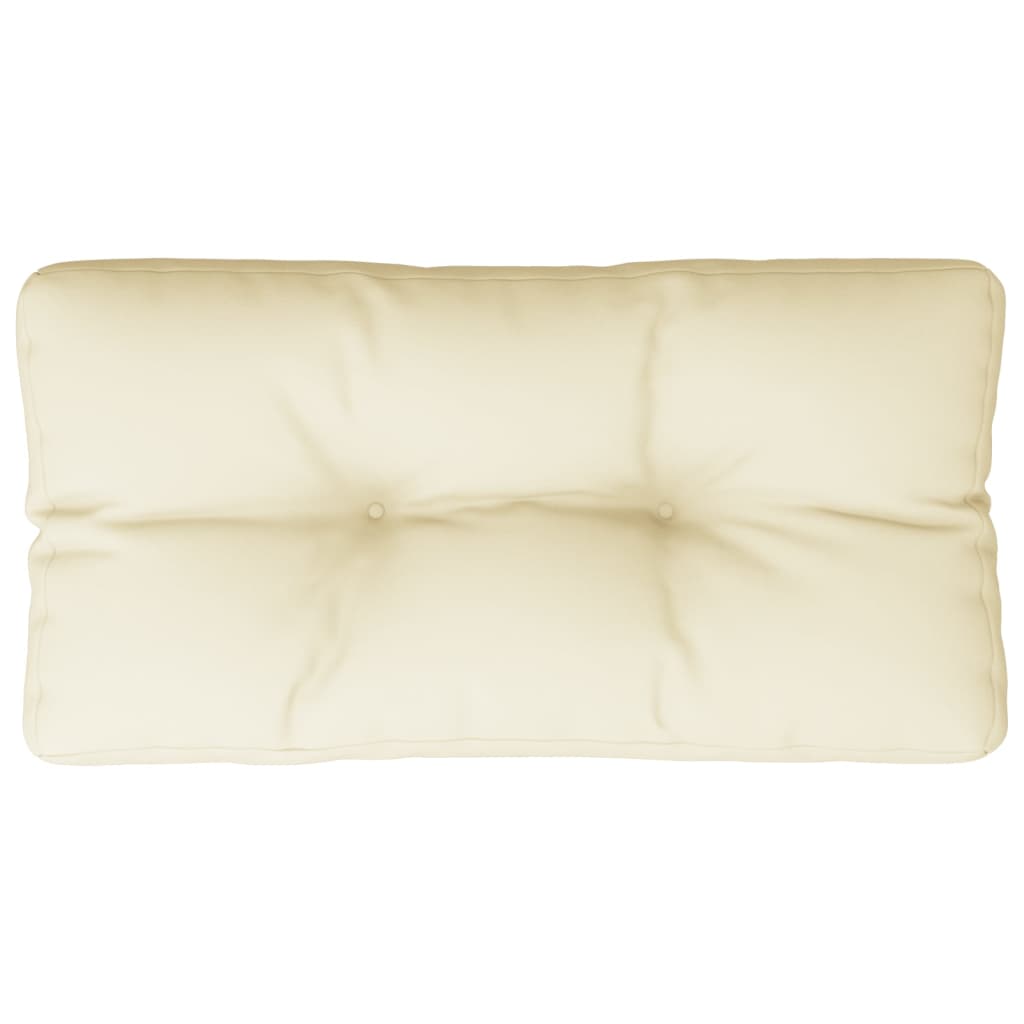 Jastuk za palete krem 80 x 40 x 12 cm od tkanine