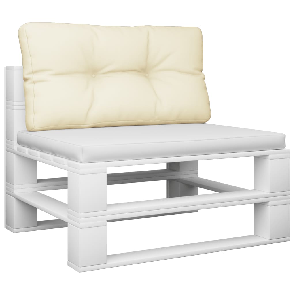 Jastuk za palete krem 80 x 40 x 12 cm od tkanine