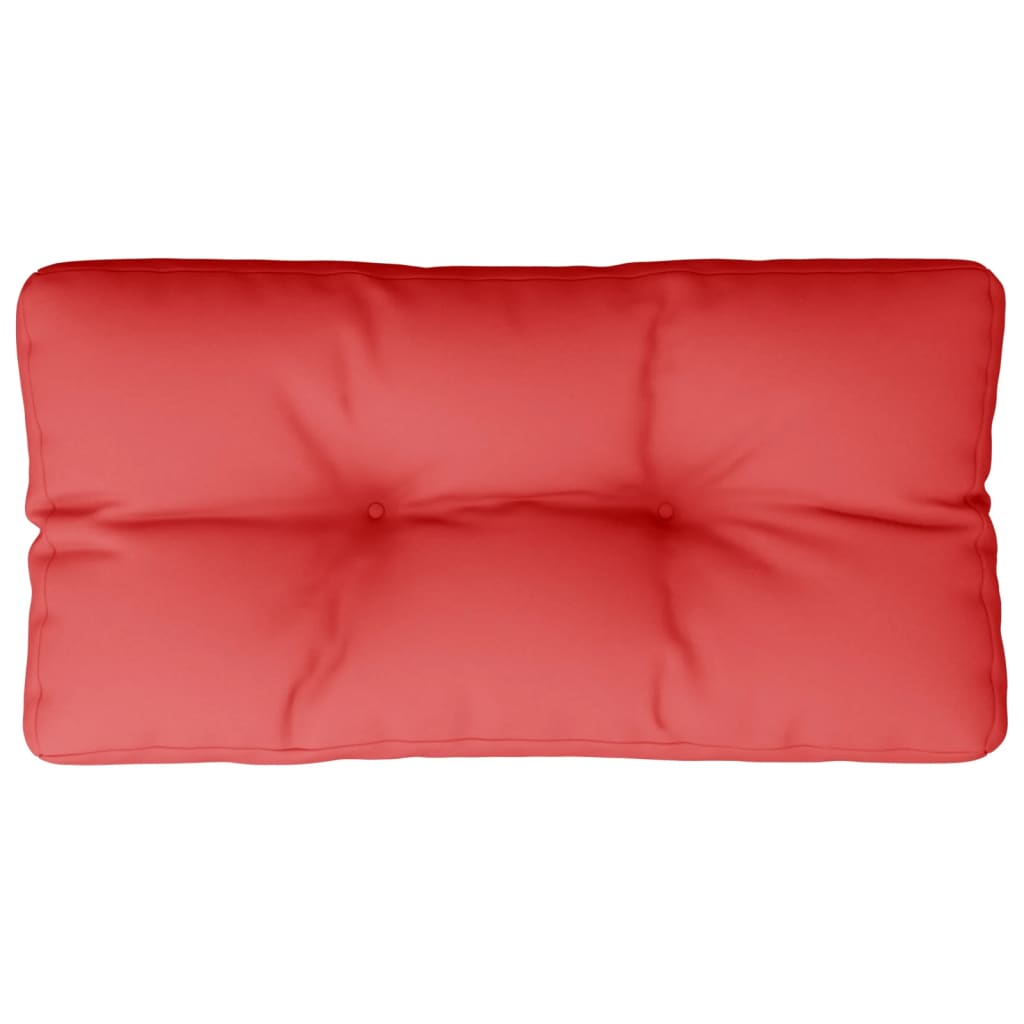 Jastuk za palete crveni 80 x 40 x 12 cm od tkanine