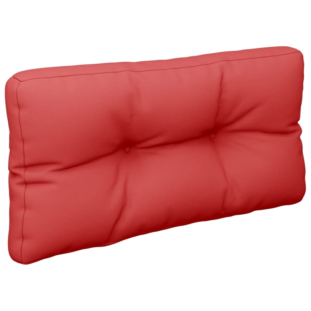 Jastuk za palete crveni 80 x 40 x 12 cm od tkanine