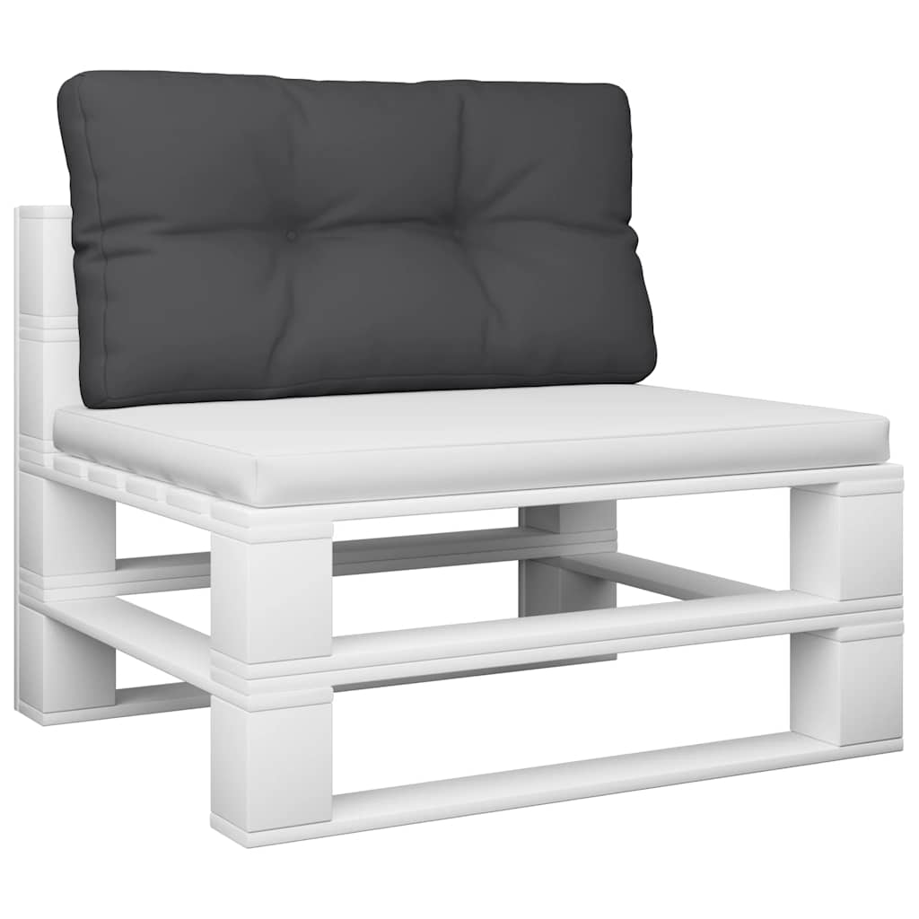 Jastuk za palete crni 80 x 40 x 12 cm od tkanine