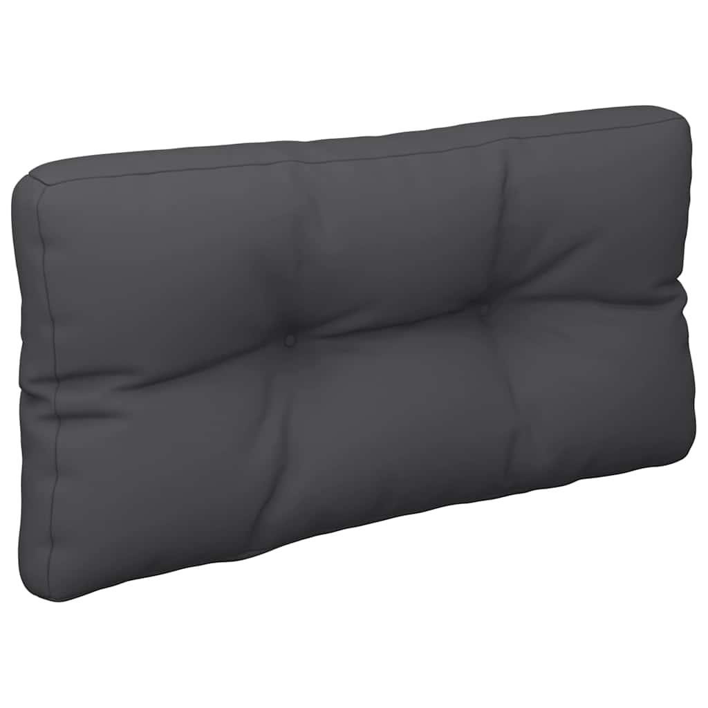 Jastuk za palete crni 80 x 40 x 12 cm od tkanine