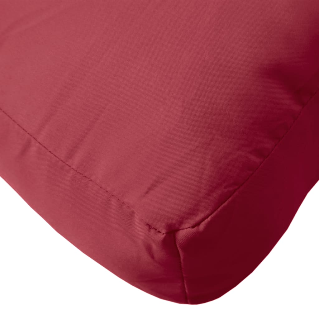 Jastuk za palete boja vina 80 x 40 x 12 cm od tkanine