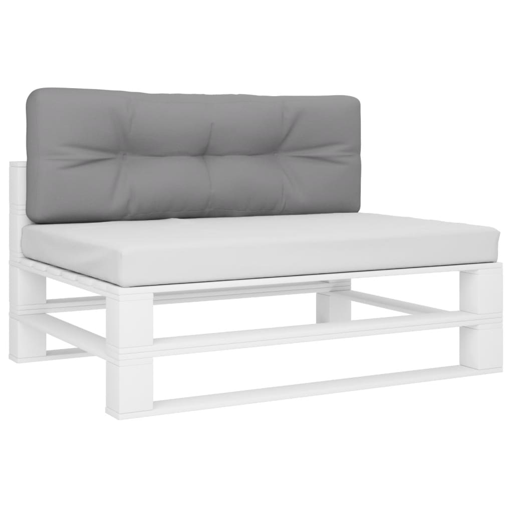 Jastuk za palete sivi 120 x 40 x 12 cm od tkanine