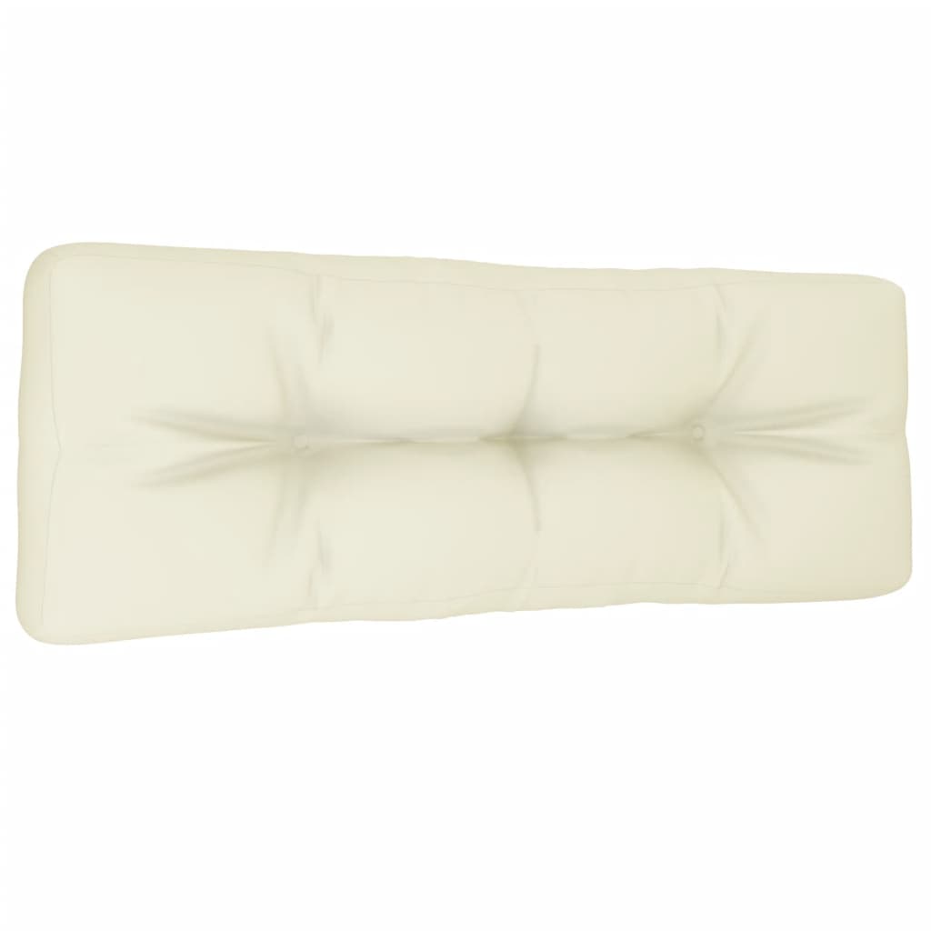 Jastuk za palete krem 120 x 40 x 12 cm od tkanine