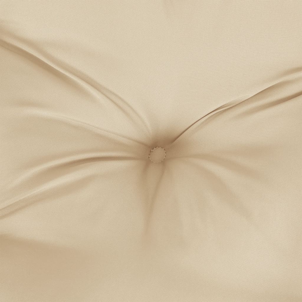 Jastuk za palete bež 120 x 40 x 12 cm od tkanine