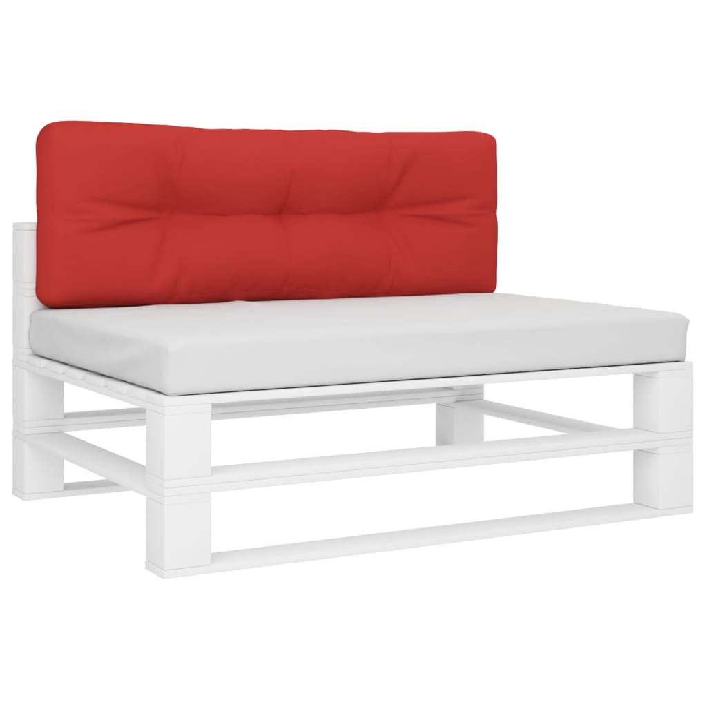 Jastuk za palete crveni 120 x 40 x 12 cm od tkanine