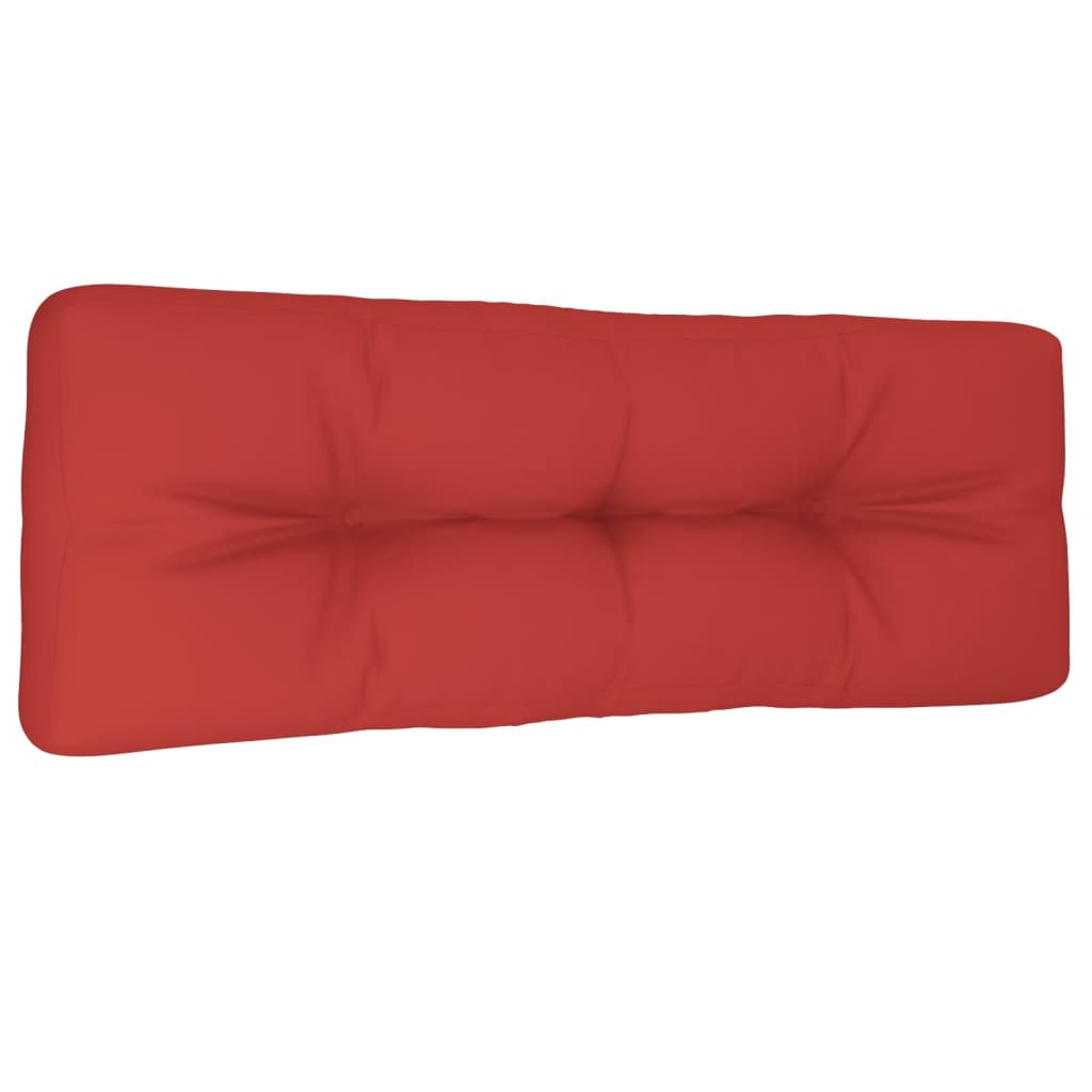 Jastuk za palete crveni 120 x 40 x 12 cm od tkanine
