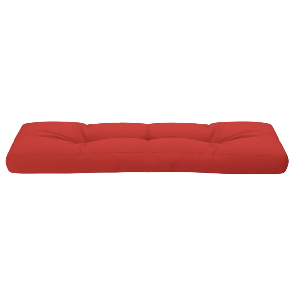 Jastuk za palete crveni 120 x 40 x 12 cm od tkanine