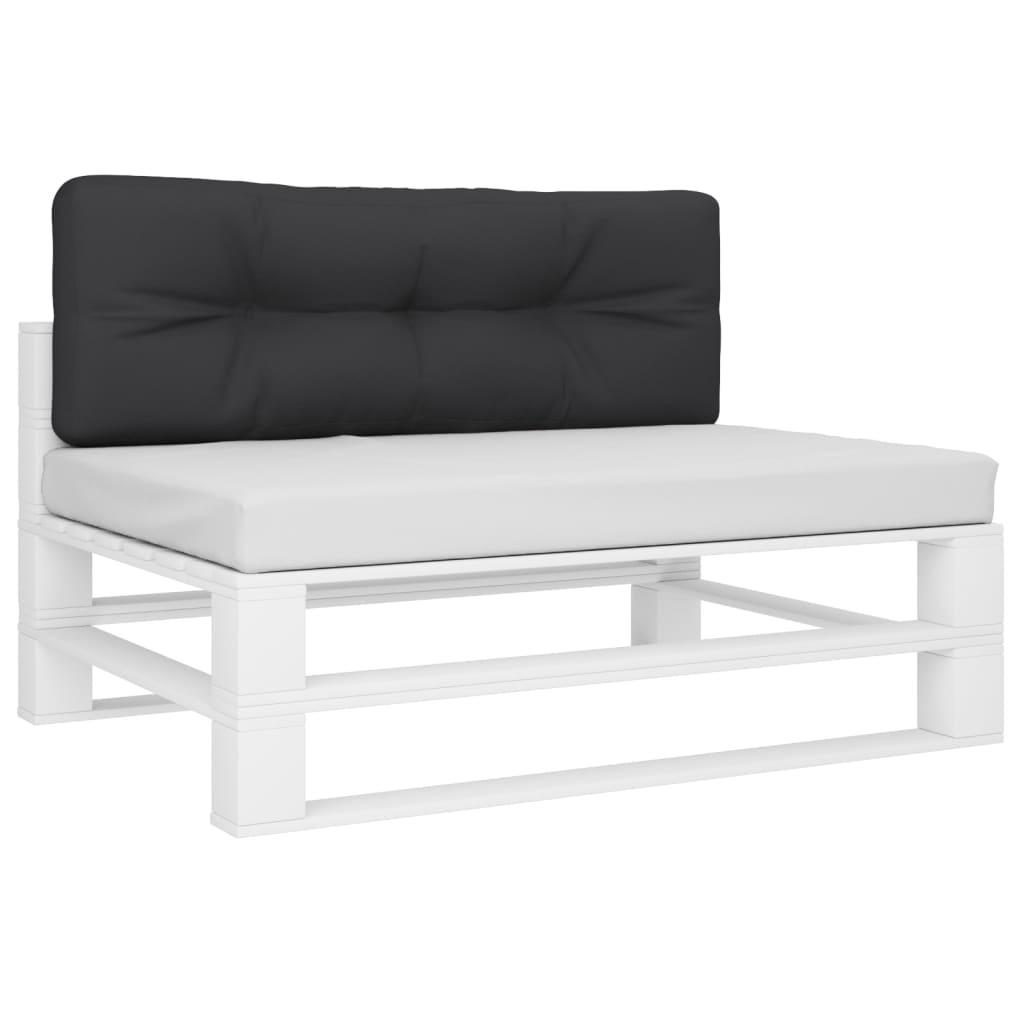 Jastuk za palete crni 120 x 40 x 12 cm od tkanine