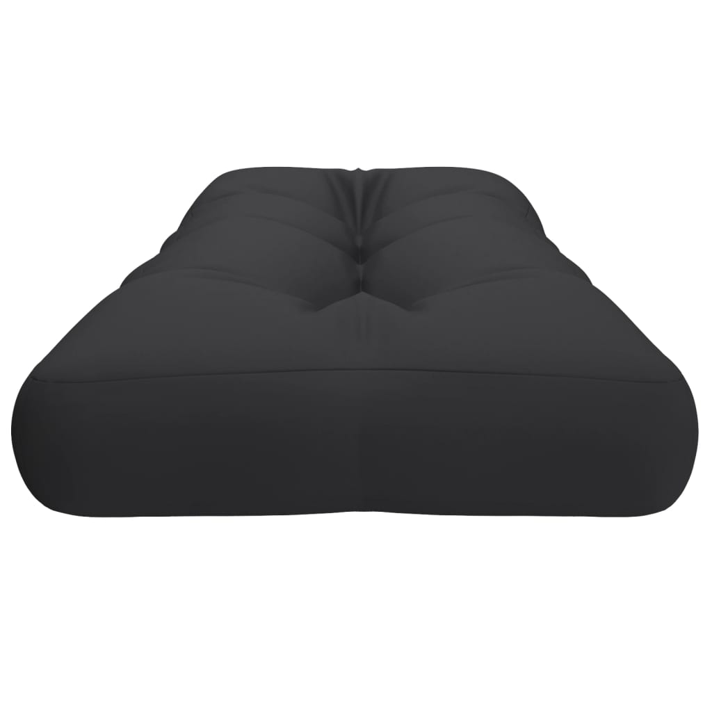 Jastuk za palete crni 120 x 40 x 12 cm od tkanine