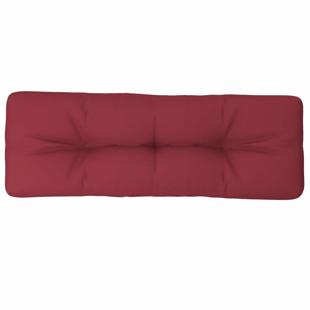 Jastuk za palete boja vina 120 x 40 x 12 cm od tkanine