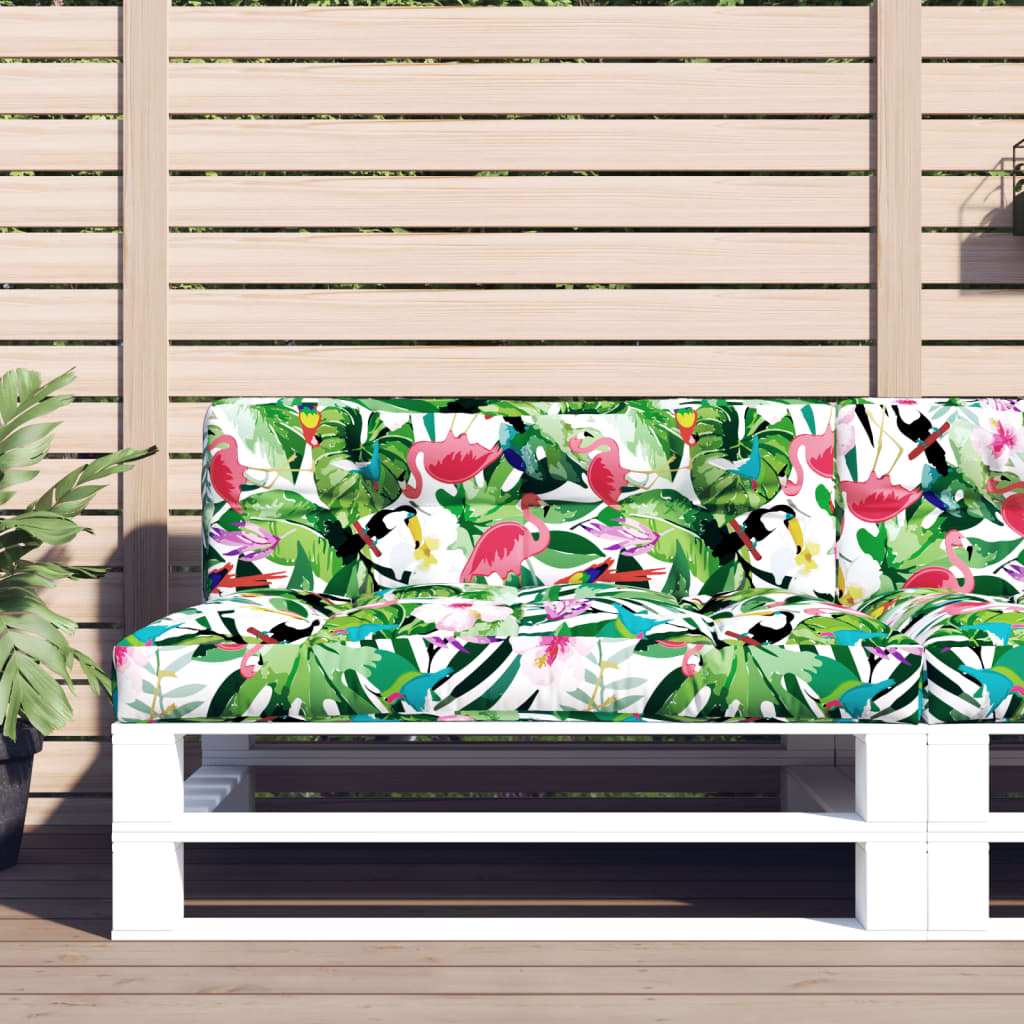 Jastuk za palete višebojni 120 x 40 x 12 cm od tkanine
