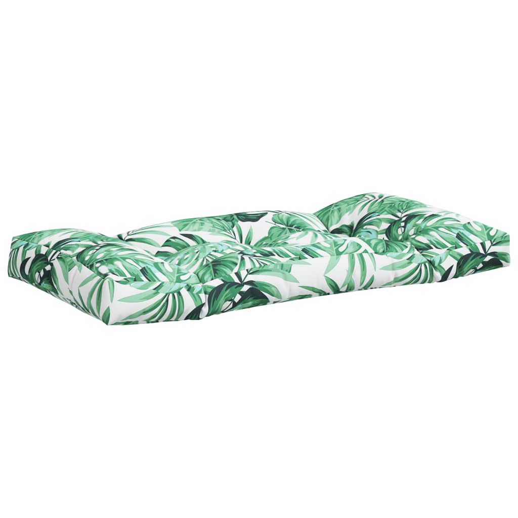 Jastuci za palete 2 kom s uzorkom lišća od tkanine
