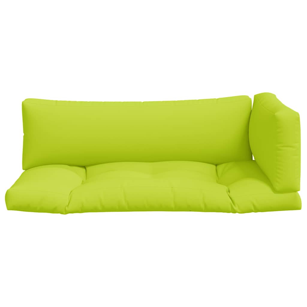 Jastuci za palete 3 kom jarkozeleni od tkanine