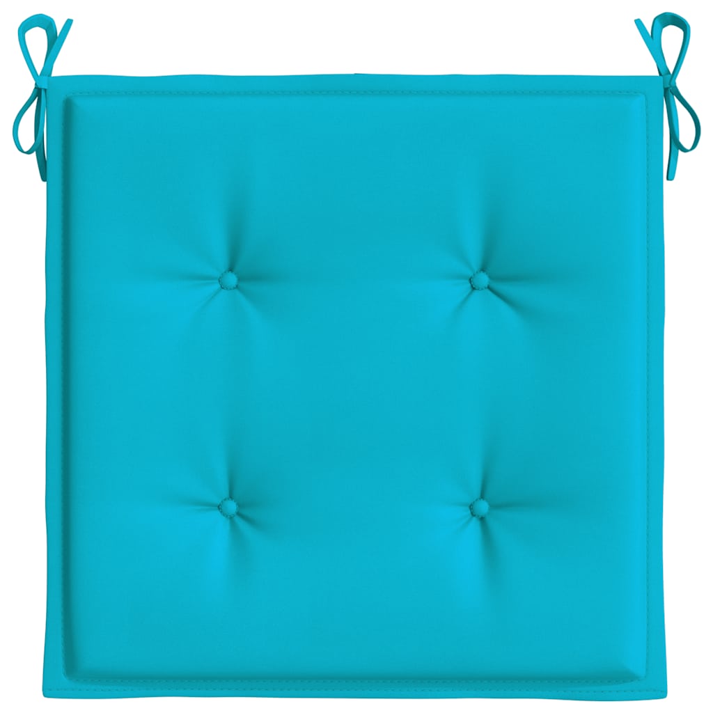 Jastuci za stolice 2 kom tirkizni 40x40x4 cm od tkanine