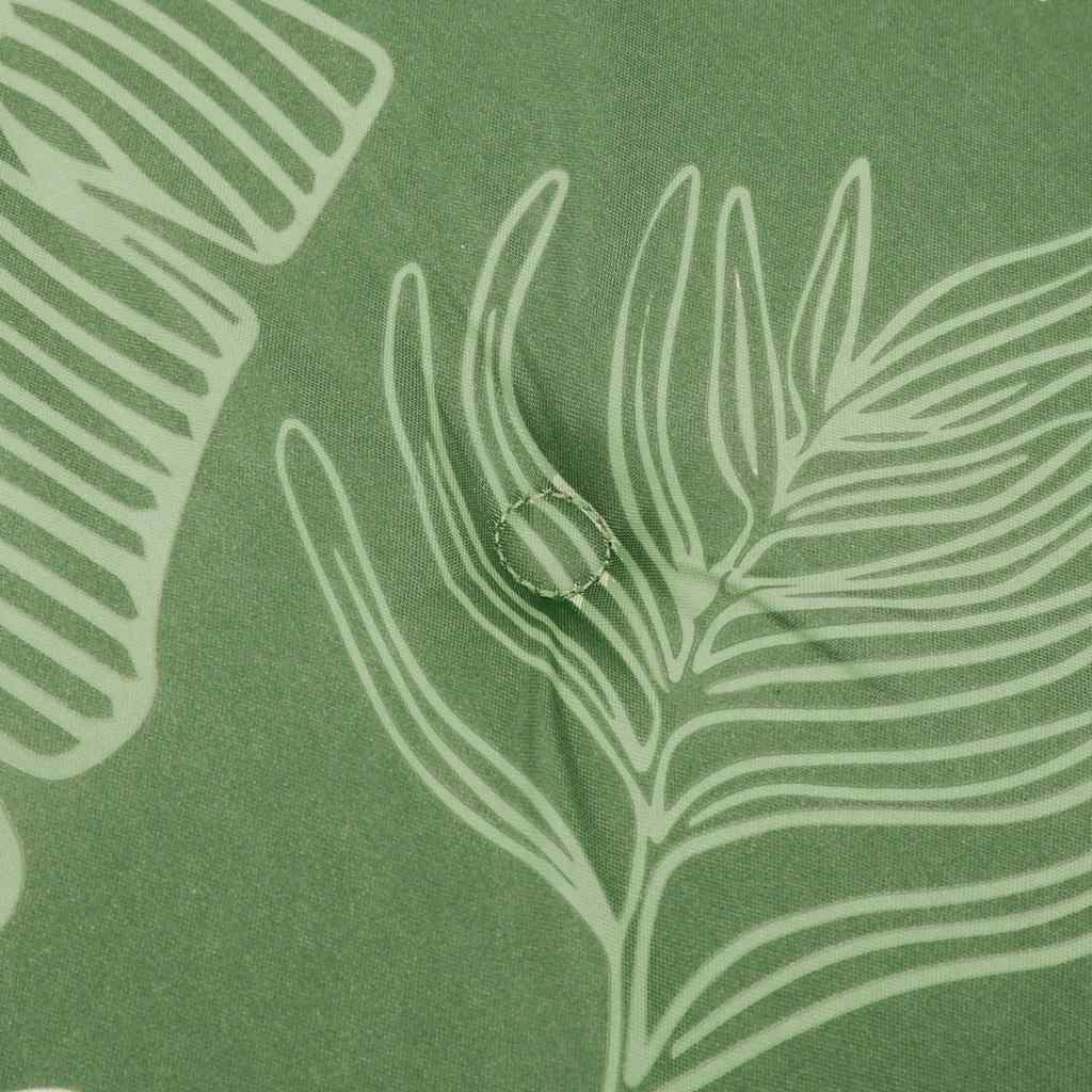 Jastuci za stolice 2 kom s uzorkom lišća 50x50x4 cm od tkanine