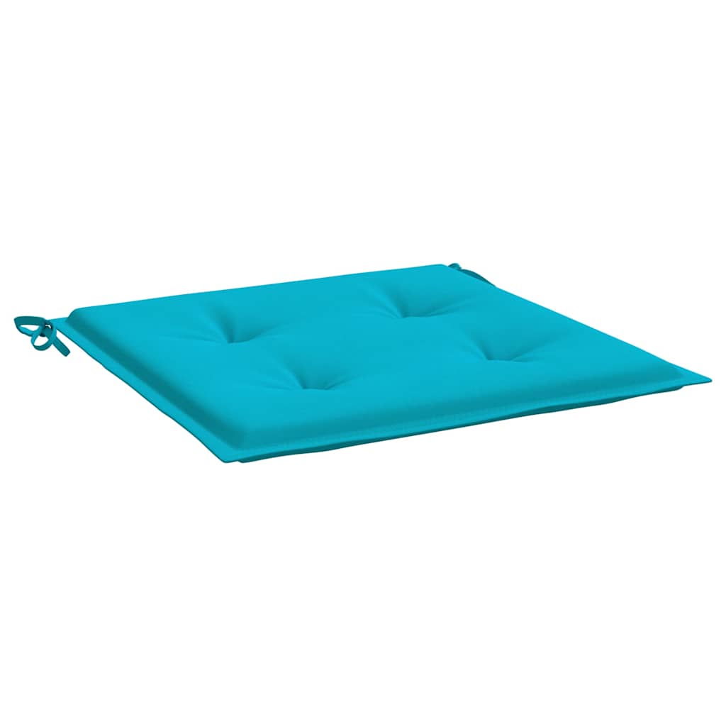 Jastuci za vrtne stolice 4 kom tirkizni 50x50x4 cm od tkanine