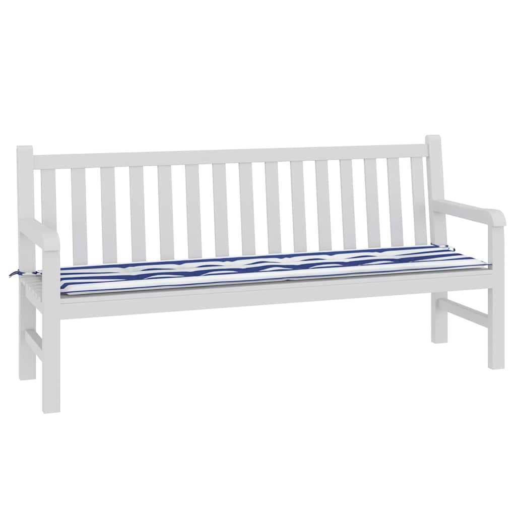 Jastučić za klupu Crna Karirana 150 x 50 x 3 cm Oxford tkanina