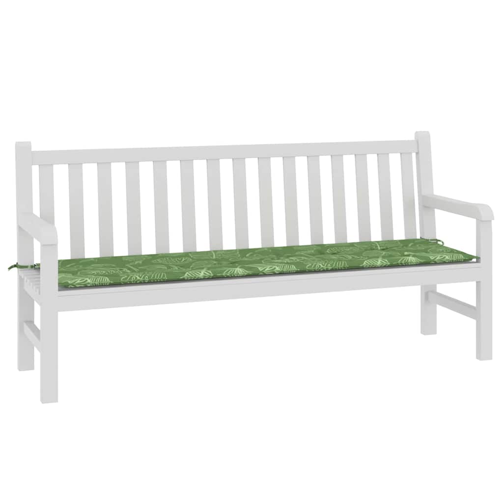 Jastučić za klupu Dizajn lista 150 x 50 x 3 cm Oxford tkanina