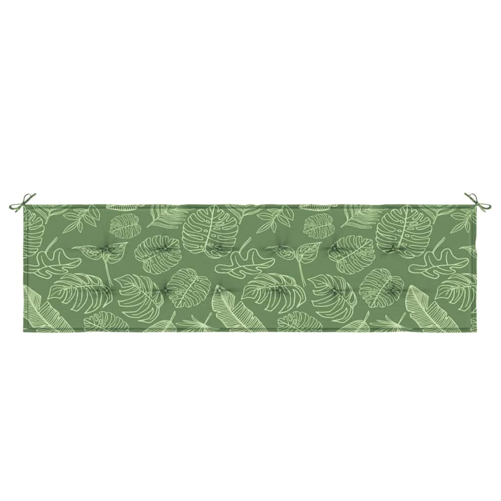 Jastučić za klupu Dizajn lista 150 x 50 x 3 cm Oxford tkanina