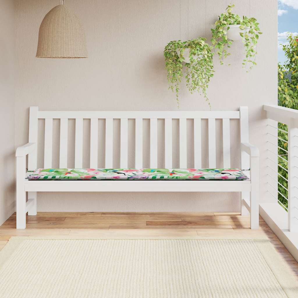 Jastuk za vrtnu klupu višebojni 200x50x4 cm od tkanine