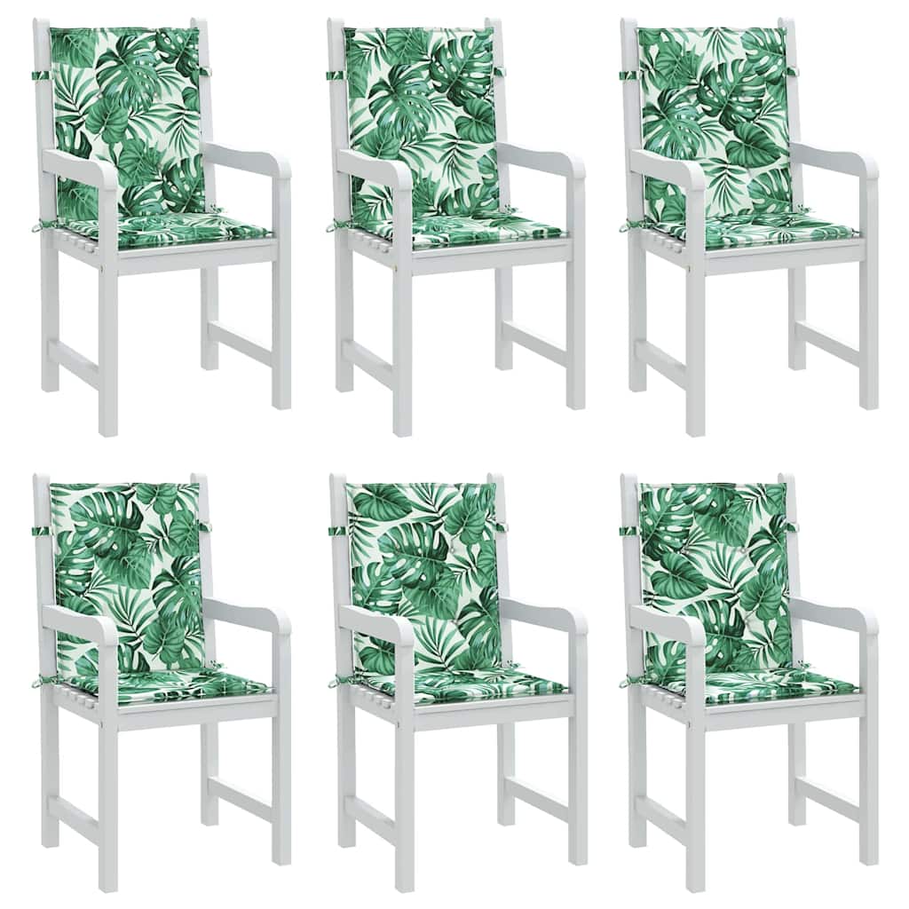 Jastučići za leđa List 6 pcs Uzorak lista 100 x 50 x 3 cm